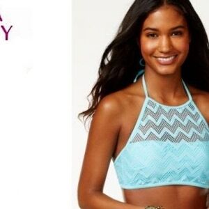 Hula Honey Aqua Mesh Bikini Top